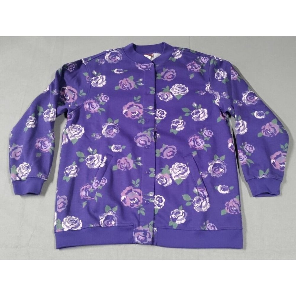 Tudor Court Women’s Snap-It-Up Purple Floral Print Jacket